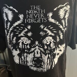 The North Never Forgets Black Shirt Size Large